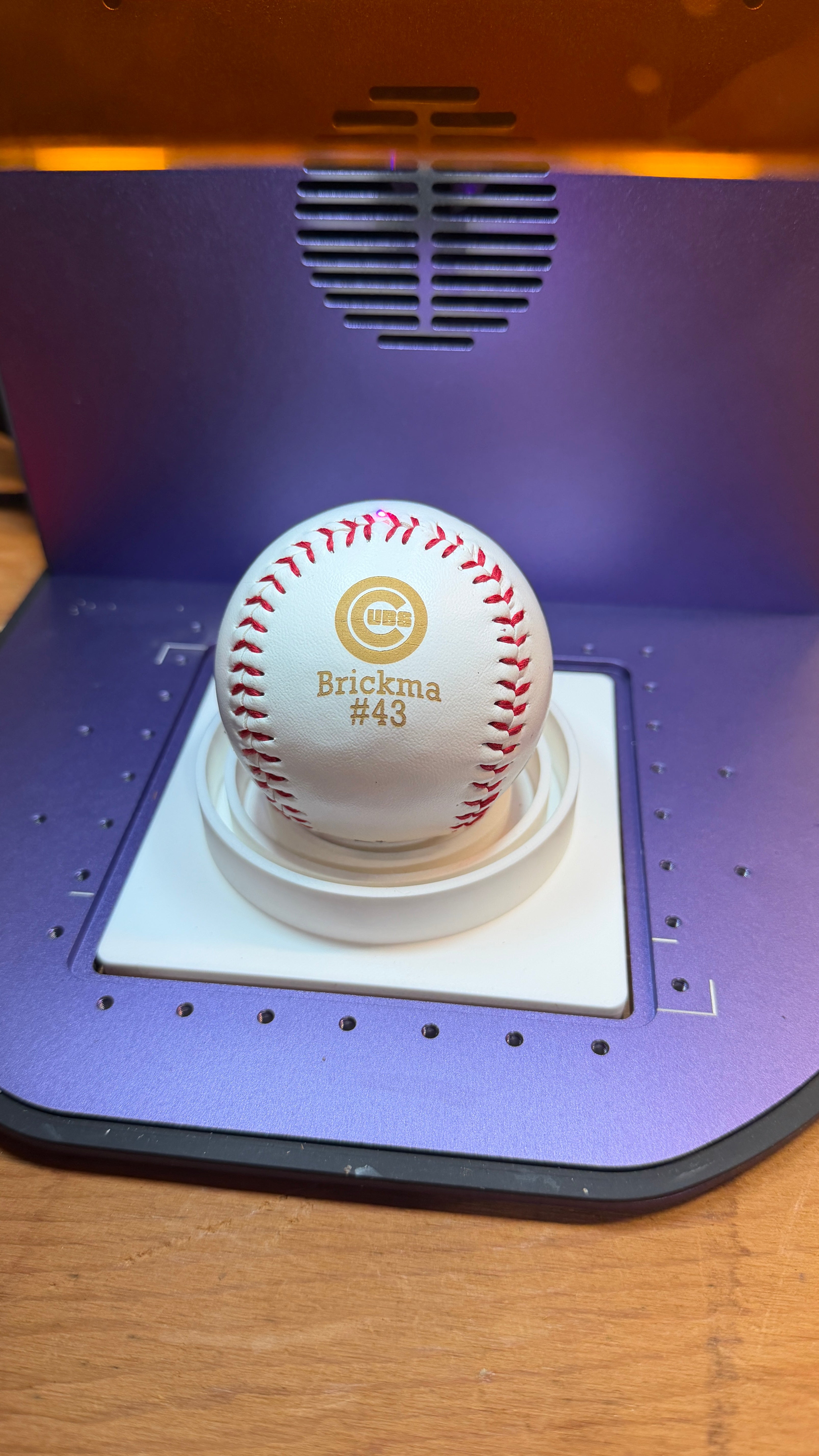 Personalized engraved baseball services available